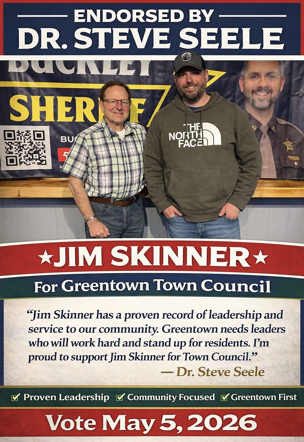 Dr. Steve Seele endorses Jim Skinner